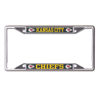 Kansas City Chiefs CARBON Lic Plt Frame S/S Printed