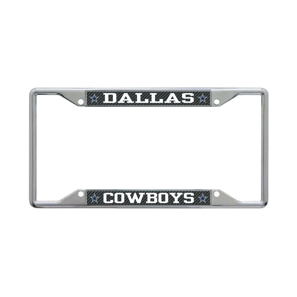 Dallas Cowboys CARBON Lic Plt Frame S/S Printed