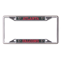 Atlanta Falcons CARBON Lic Plt Frame S/L Printed