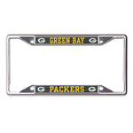 Green Bay Packers CARBON Lic Plt Frame S/S Printed