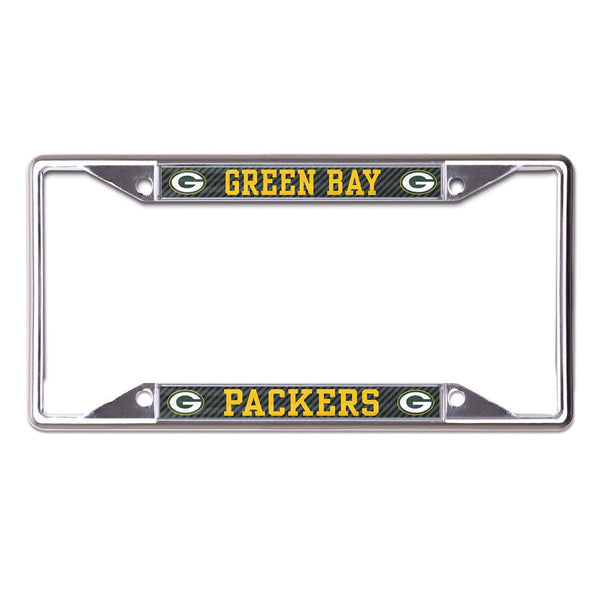 Green Bay Packers CARBON Lic Plt Frame S/S Printed