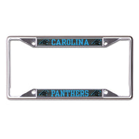 Carolina Panthers CARBON Lic Plt Frame S/S Printed