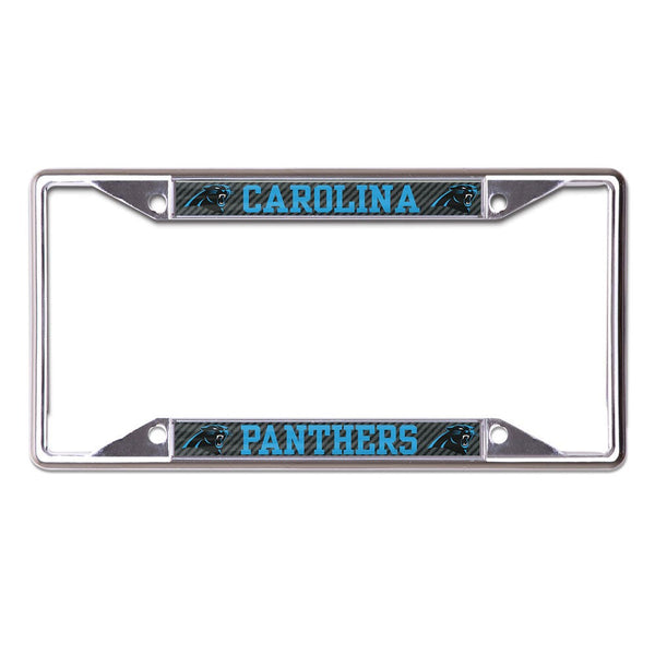 Carolina Panthers CARBON Lic Plt Frame S/S Printed
