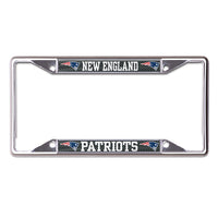 New England Patriots Lic Plt Frame S/S Printed