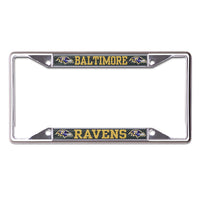 Baltimore Ravens CARBON Lic Plt Frame S/S Printed