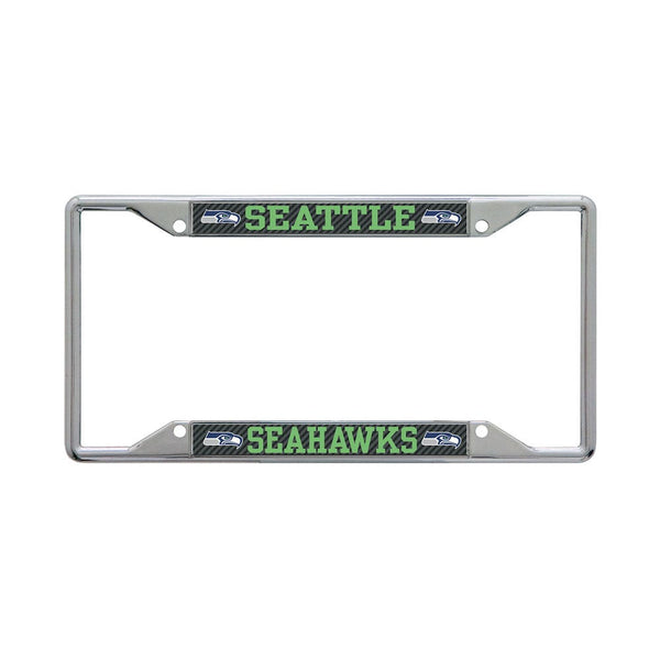Seattle Seahawks CARBON Lic Plt Frame S/S Printed