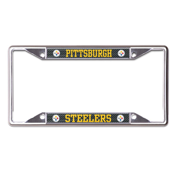 Pittsburgh Steelers CARBON Lic Plt Frame S/S Printed