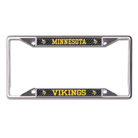 Minnesota Vikings CARBON Lic Plt Frame S/S Printed