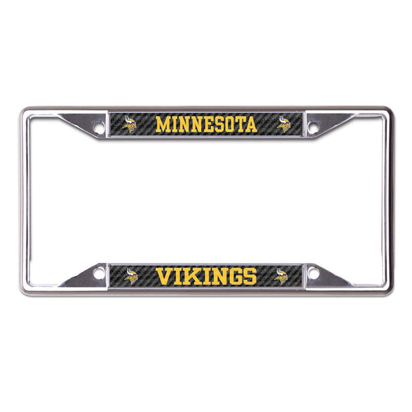 Minnesota Vikings CARBON Lic Plt Frame S/S Printed
