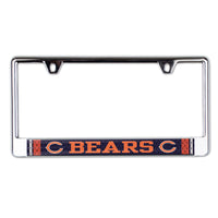 Chicago Bears JERSEY Lic Plate Frame B/O Printed