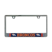 Denver Broncos JERSEY Lic Plate Frame B/O Printed