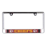 Kansas City Chiefs JERSEY Lic Plate Frame B/O Printed