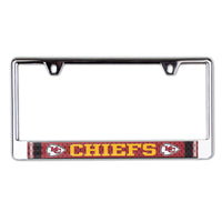 Kansas City Chiefs JERSEY Lic Plate Frame B/O Printed