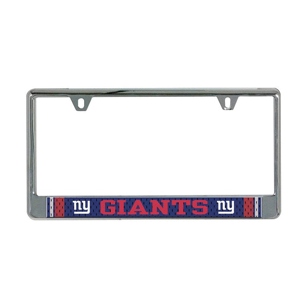 New York Giants Jersey Lic Plate Frame B/O Printed
