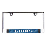 Detroit Lions JERSEY Lic Plate Frame B/O Printed
