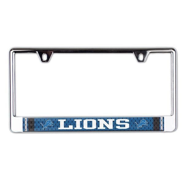 Detroit Lions JERSEY Lic Plate Frame B/O Printed