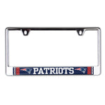 New England Patriots JERSEY Lic Plate Frame B/O Printed