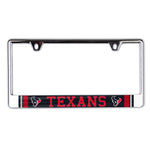 Houston Texans JERSEY Lic Plate Frame B/O Printed