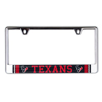 Houston Texans JERSEY Lic Plate Frame B/O Printed