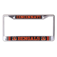 Cincinnati Bengals Lic Plt Frame S/L Printed