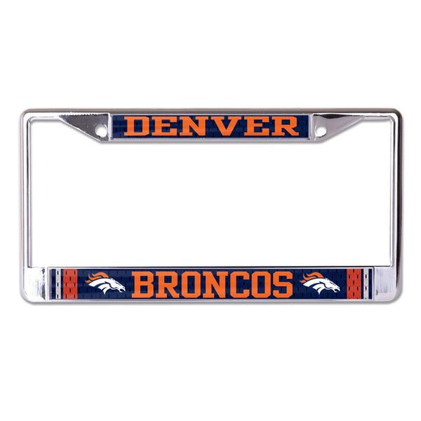 Denver Broncos JERSEY Lic Plt Frame S/L Printed