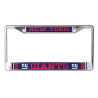 New York Giants JERSEY Lic Plt Frame S/L Printed