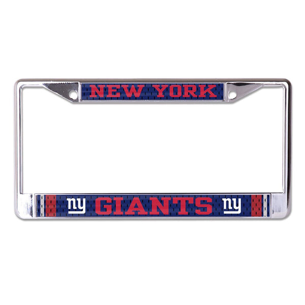 New York Giants JERSEY Lic Plt Frame S/L Printed