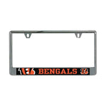 Cincinnati Bengals MEGA Lic Plate Frame B/O Printed