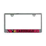 Arizona Cardinals MEGA Lic Plate Frame B/O Printed