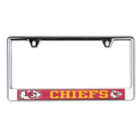 Kansas City Chiefs MEGA Lic Plate Frame B/O Printed