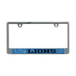 Detroit Lions MEGA Lic Plate Frame B/O Printed