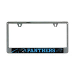 Carolina Panthers MEGA Lic Plate Frame B/O Printed