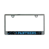 Carolina Panthers MEGA Lic Plate Frame B/O Printed