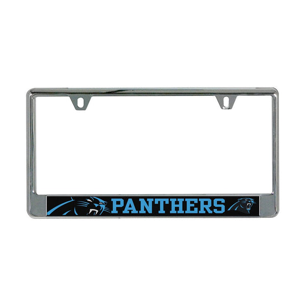 Carolina Panthers MEGA Lic Plate Frame B/O Printed