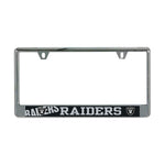 Las Vegas Raiders MEGA Lic Plate Frame B/O Printed