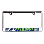 Seattle Seahawks MEGA Lic Plate Frame B/O Printed