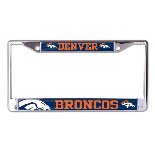 Denver Broncos MEGA Lic Plt Frame S/L Printed