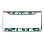 New York Jets Lic Plt Frame S/L Printed