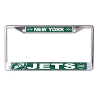 New York Jets Lic Plt Frame S/L Printed