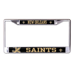 New Orleans Saints MEGA Lic Plt Frame S/L Printed