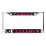 Houston Texans MEGA Lic Plt Frame S/L Printed