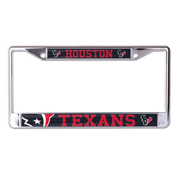 Houston Texans MEGA Lic Plt Frame S/L Printed
