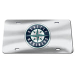 Seattle Mariners SILVER Specialty Acrylic License Plate