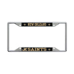 New Orleans Saints MEGA Lic Plt Frame S/S Printed