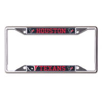 Houston Texans Lic Plt Frame S/S Printed