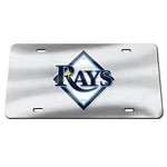 Tampa Bay Rays SILVER Specialty Acrylic License Plate