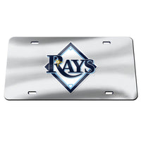 Tampa Bay Rays SILVER Specialty Acrylic License Plate