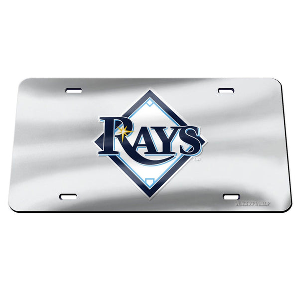 Tampa Bay Rays SILVER Specialty Acrylic License Plate