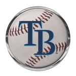 Tampa Bay Rays Chrome Metal Domed Emblem