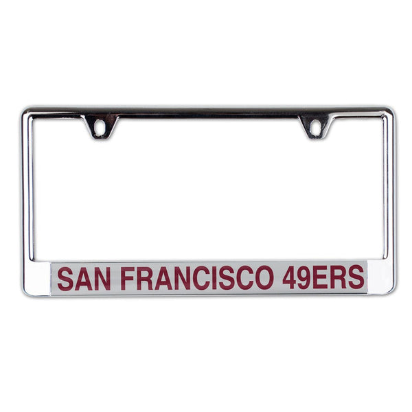 San Francisco 49ers Lic Plate Frame B/O Printed